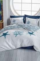 Cotton Box-Maritime Tek Kişilik Complete Set Star Lacivert-Nevresim Takımı-1-Milagron.com