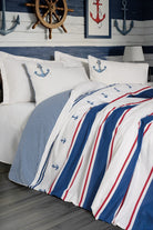 Cotton Box-Maritime Tek Kişilik Nevresim Takımı Brine Ekru-Nevresim Takımı-1-Milagron.com