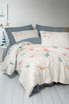 Cotton Box-Maritime Tek Kişilik Nevresim Takımı Kaija Mavi-Nevresim Takımı-1-Milagron.com