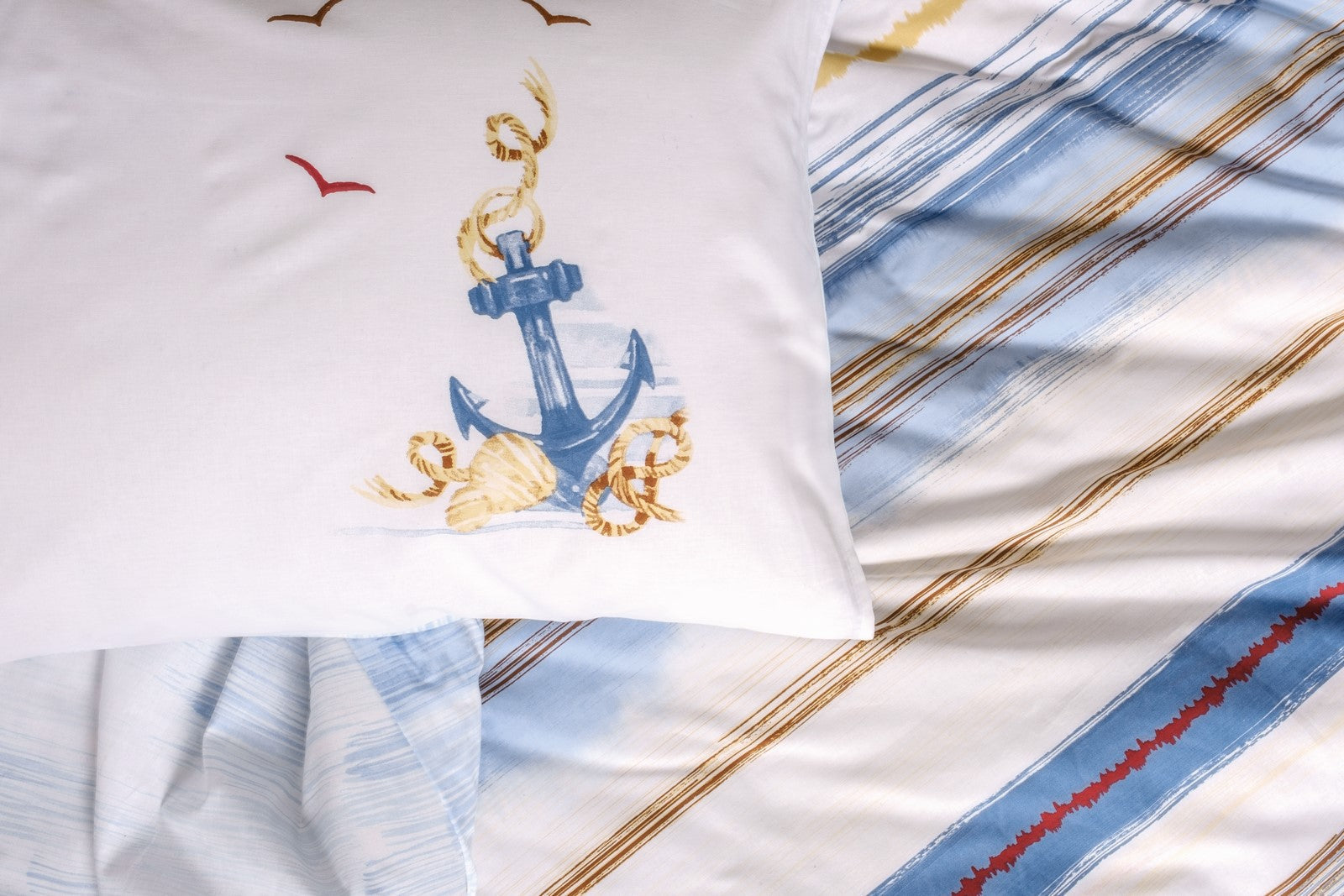 Cotton Box-Cotton Box Maritime Tek Kişilik Nevresim Takımı Moreno Mavi-Tek Kişilik Nevresim Takımı-2-Milagron.com