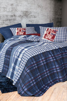 Cotton Box-Masculine Çift Kişilik Complete Set Roger Lacivert-Nevresim Takımı-1-Milagron.com