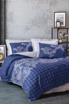 Cotton Box-Masculine Çift Kişilik Nevresim Takımı Bitsy Lacivert-Nevresim Takımı-1-Milagron.com