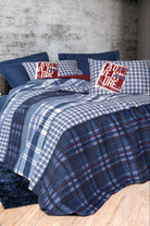 Cotton Box-Masculine Tek Kişilik Complete Set Roger Lacivert-Nevresim Takımı-1-Milagron.com