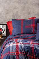 Cotton Box-Masculine Tek Kişilik Nevresim Takımı Abel Kırmızı-Nevresim Takımı-1-Milagron.com