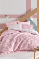Cotton Box-Minimal Çift Kişilik Complete Set Best Pembe-Nevresim Takımı-1-Milagron.com