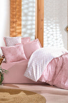 Cotton Box-Cotton Box Minimal çift Kişilik Lastikli çarşaflı Nevresim Takımı Best Pembe-Çift Kişilik Nevresim Takımı-2-Milagron.com