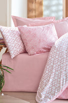 Cotton Box-Cotton Box Minimal çift Kişilik Lastikli çarşaflı Nevresim Takımı Best Pembe-Çift Kişilik Nevresim Takımı-1-Milagron.com