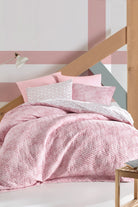 Cotton Box-Minimal Tek Kişilik Complete Set Best Pembe-Nevresim Takımı-1-Milagron.com