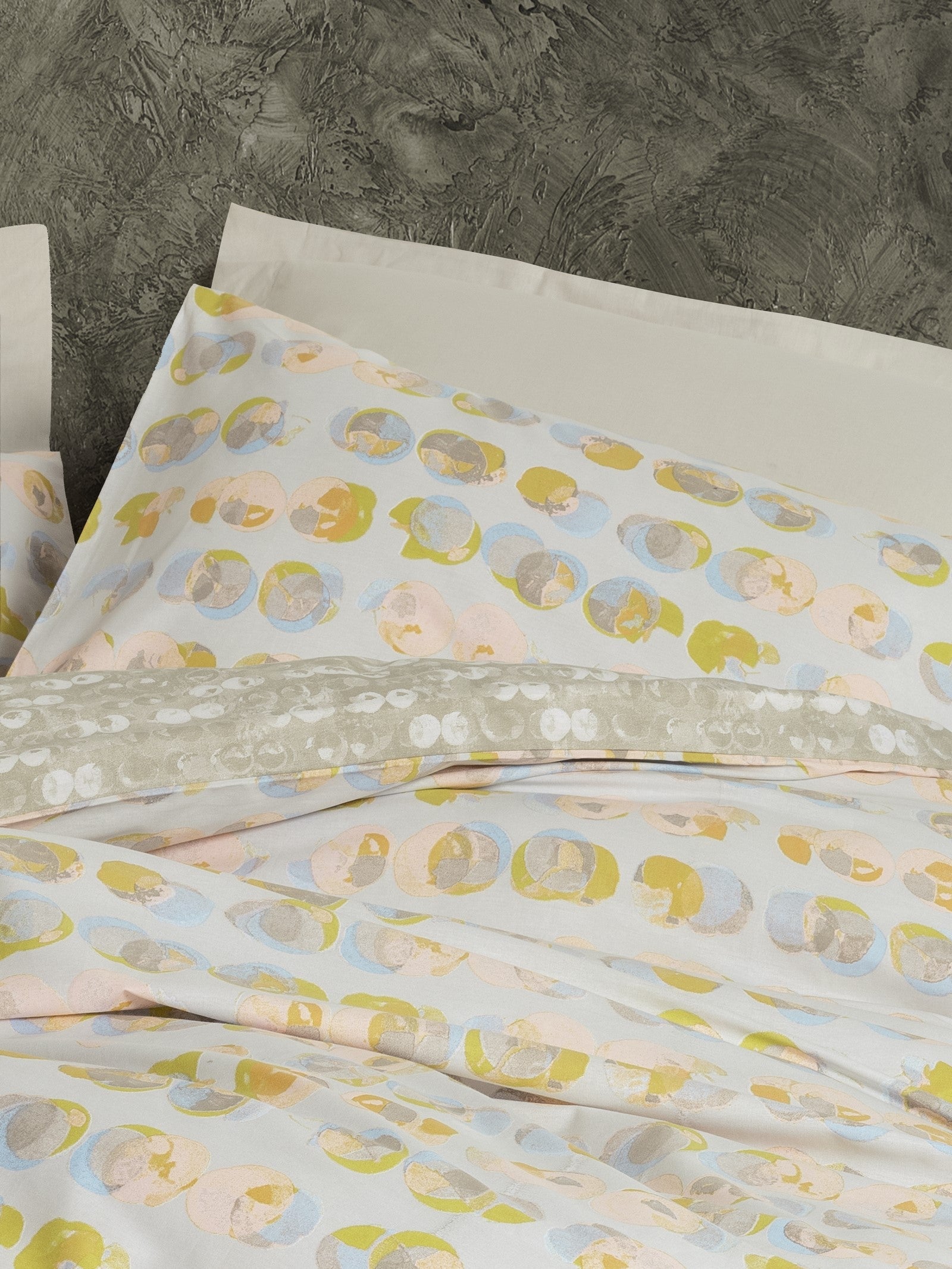 Cotton Box-Cotton Box Minimal Tek Kişilik Lastikli çarşaflı Nevresim Takımı Jocus Bej-Tek Kişilik Nevresim Takımı-2-Milagron.com