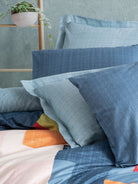 Cotton Box-Modern Çift Kişilik Nevresim Takımı Cosy Mavi-Nevresim Takımı-2-Milagron.com