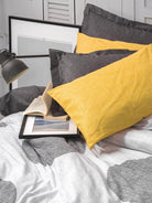 Cotton Box-Cotton Box Modern çift Kişilik Nevresim Takımı Dappled Sarı-Çift Kişilik Nevresim Takımı-2-Milagron.com