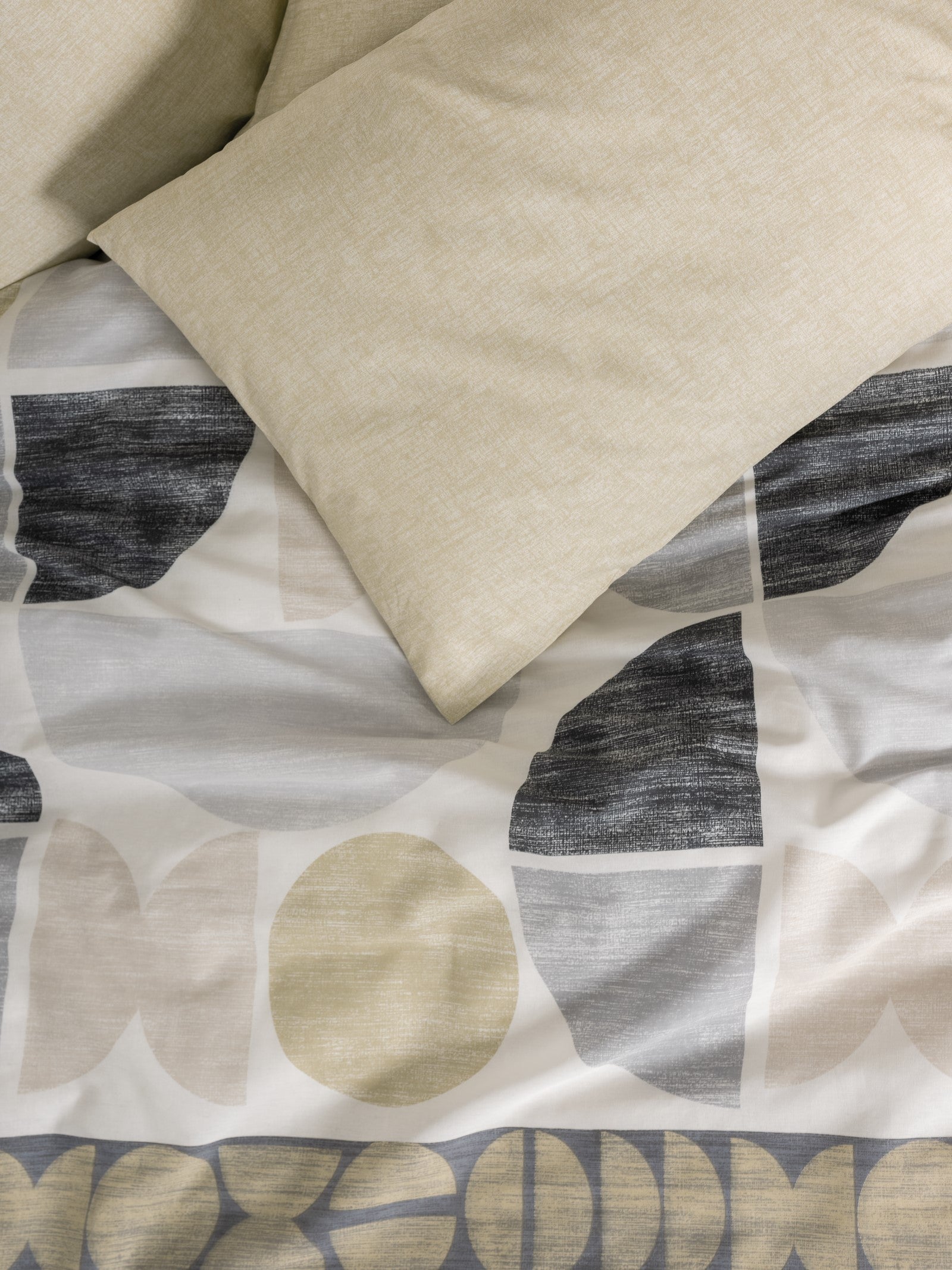 Cotton Box Modern Tek Kişilik Nevresim Takımı Formo Bej