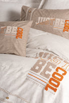 Cotton Box-Mood Nakışlı Ranforce Çift Kişilik Nevresim Takımı Cool Kahve-Nevresim Takımı-2-Milagron.com