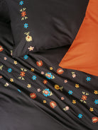 Cotton Box-Nakışlı Ranforce Çift Kişilik Nevresim Takımı Liker Kiremit-Nevresim Takımı-2-Milagron.com