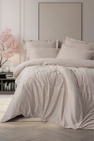 Cotton Box-Nakışlı Saten Çift Kişilik Nevresim Takımı Alameda Lila-Nevresim Takımı-1-Milagron.com