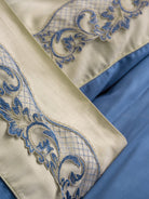 Cotton Box-Nakışlı Saten Çift Kişilik Nevresim Takımı Amaya Bej-Nevresim Takımı-2-Milagron.com