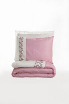 Cotton Box-Nakışlı Saten Çift Kişilik Nevresim Takımı Niobe Pembe-Nevresim Takımı-4-Milagron.com