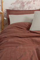 Cotton Box-Natura Çift Kişilik Yatak Örtüsü/Pike Takımı Vilo Kiremit-Nevresim Takımı-2-Milagron.com