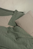 Cotton Box-Natura Çift Kişilik Yatak Örtüsü/Pike Takımı Vilo Yeşil-Nevresim Takımı-2-Milagron.com