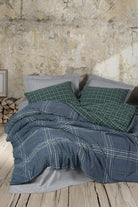 Cotton Box-Natureforce Çift Kişilik Nevresim Takımı Isola Mavi-Nevresim Takımı-1-Milagron.com