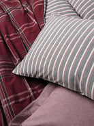 Cotton Box-Natureforce Tek Kişilik Nevresim Takımı Pledd Bordo-Nevresim Takımı-2-Milagron.com