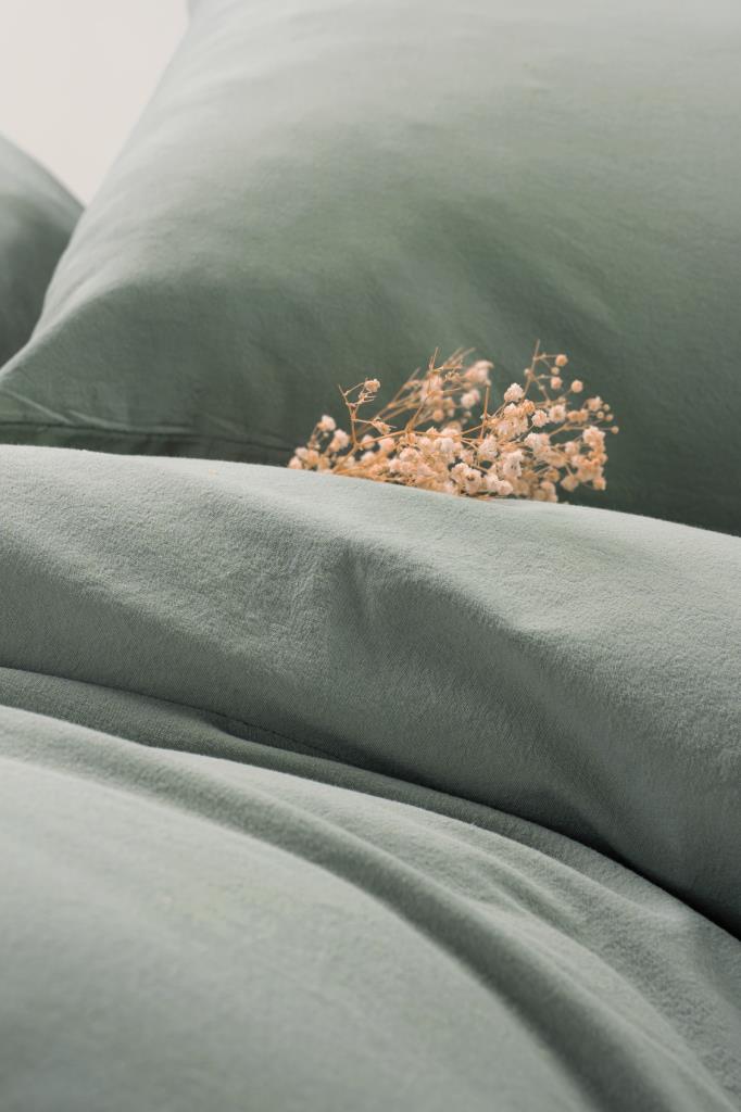 Cotton Box-Neat Çift Kişilik Nevresim Takımı Mint Krem-Nevresim Takımı-2-Milagron.com