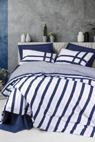 Cotton Box-Nobil Ranforce Çift Kişilik Nevresim Takımı Nifty Lacivert-Nevresim Takımı-1-Milagron.com