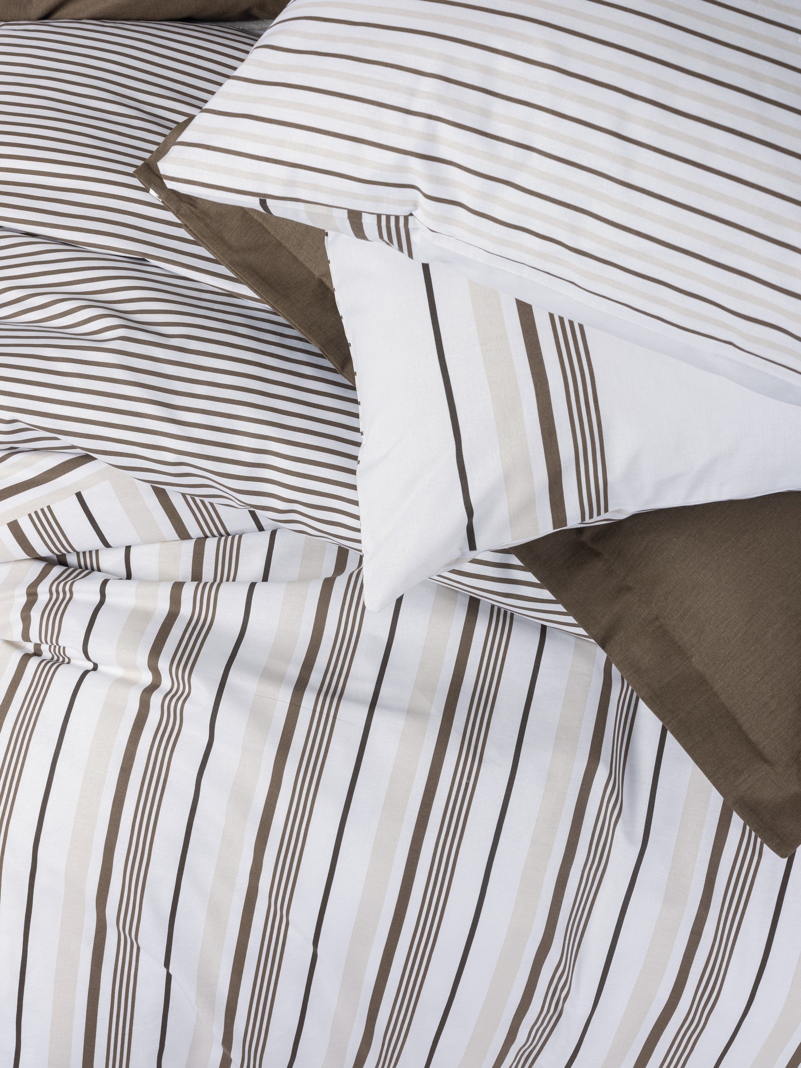 Cotton Box-Nobil Ranforce Çift Kişilik Nevresim Takımı Swell Kahve-Nevresim Takımı-2-Milagron.com