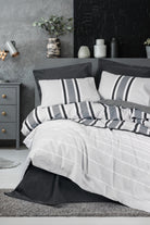 Cotton Box-Nobil Ranforce Tek Kişilik Nevresim Takımı Nobby Antrasit-Nevresim Takımı-1-Milagron.com