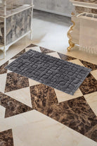 Cotton Box-Pamuklu Paspas Fila Koyu Gri 60x100-Paspas-1-Milagron.com