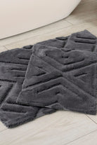 Cotton Box-Pamuklu Paspas Seti Blow Koyu Gri 60x100+40x60-Paspas-1-Milagron.com