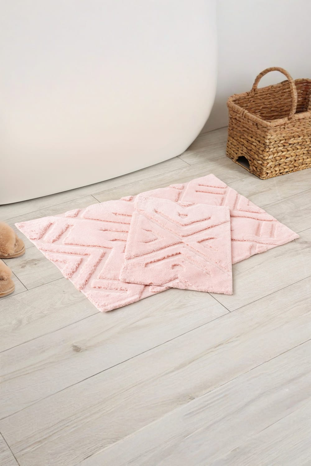 Cotton Box-Pamuklu Paspas Seti Blow Pudra 60x100+40x60-Paspas-1-Milagron.com