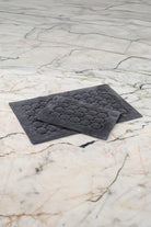 Cotton Box-Pamuklu Paspas Seti Pattern Koyu Gri 60x100+40x60-Paspas-1-Milagron.com