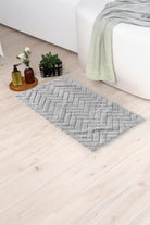 Cotton Box-Pamuklu Paspas Zibby Açık Gri 60x100-Paspas-1-Milagron.com