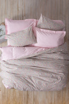 Cotton Box-Petite Çift Kişilik Lastikli Çarşaflı Nevresim Takımı Sihu Pembe-Nevresim Takımı-1-Milagron.com