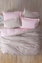 Cotton Box-Cotton Box Petite Tek Kişilik Lastikli çarşaflı Nevresim Takımı Sihu Pembe-Tek Kişilik Nevresim Takımı-1-Milagron.com