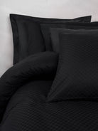 Cotton Box-Plaid Ranforce Çift Kişilik Nevresim Takımı Siyah-Nevresim Takımı-2-Milagron.com
