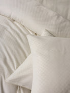 Cotton Box-Plaid Ranforce Tek Kişilik Nevresim Takımı Krem-Nevresim Takımı-3-Milagron.com