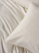 Cotton Box-Plaid Ranforce Tek Kişilik Nevresim Takımı Krem-Nevresim Takımı-5-Milagron.com