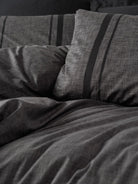 Cotton Box-Plain Çift Kişilik Nevresim Takımı Bitter Antrasit Siyah-Nevresim Takımı-2-Milagron.com