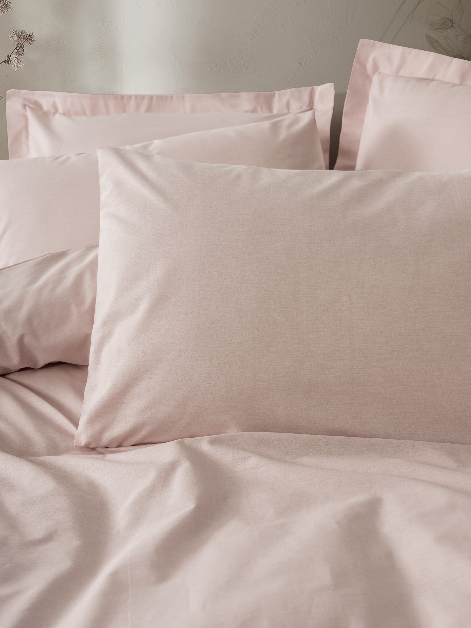 Cotton Box Plain Çift Kişilik Nevresim Takımı Plain Pudra