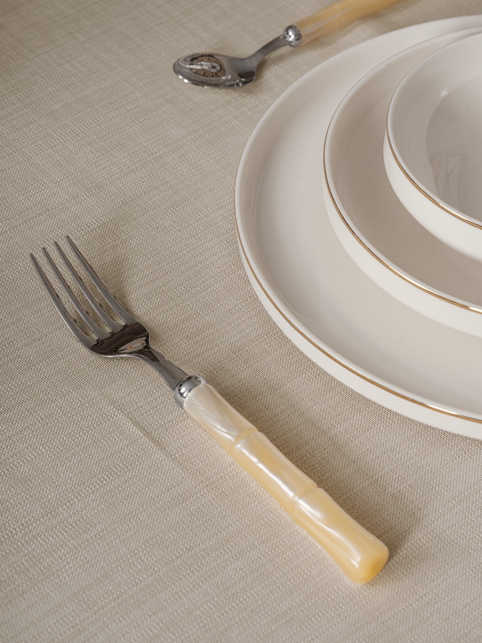 Cotton Box-Cotton Box Plain Masa örtüsü Bej 155x220-Masa Örtüsü-3-Milagron.com