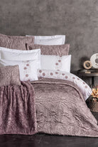 Cotton Box-Platinium Çeyiz Seti Theresa Pudra-Nevresim Takımı-2-Milagron.com