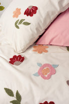 Cotton Box-Cotton Box Puff Nakışlı çift Kişilik Nevresim Takımı Blossom Somon-Çift Kişilik Nevresim Takımı-2-Milagron.com