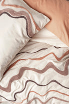 Cotton Box-Cotton Box Puff Nakışlı çift Kişilik Nevresim Takımı Molende Karamel-Çift Kişilik Nevresim Takımı-2-Milagron.com