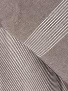 Cotton Box-Ribbed Çift Kişilik Nevresim Takımı Linje Kahve-Nevresim Takımı-2-Milagron.com