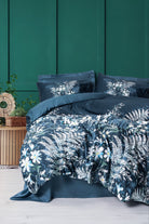 Cotton Box-Saten Çift Kişilik Nevresim Takımı Imvelo Petrol-Nevresim Takımı-1-Milagron.com