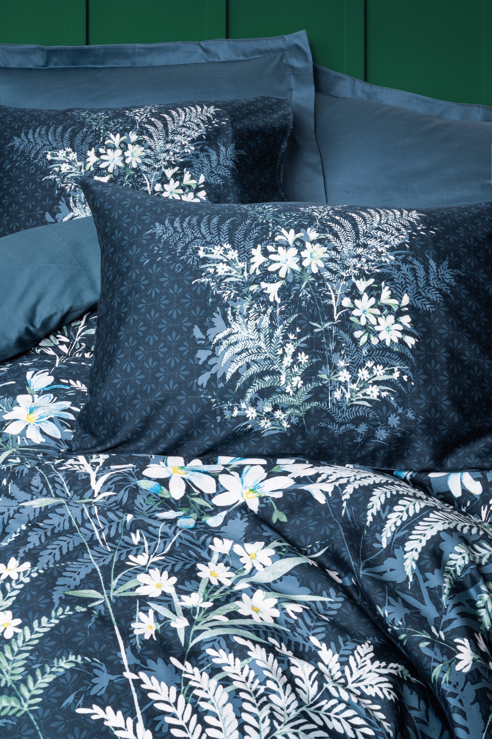 Cotton Box-Saten Çift Kişilik Nevresim Takımı Imvelo Petrol-Nevresim Takımı-2-Milagron.com