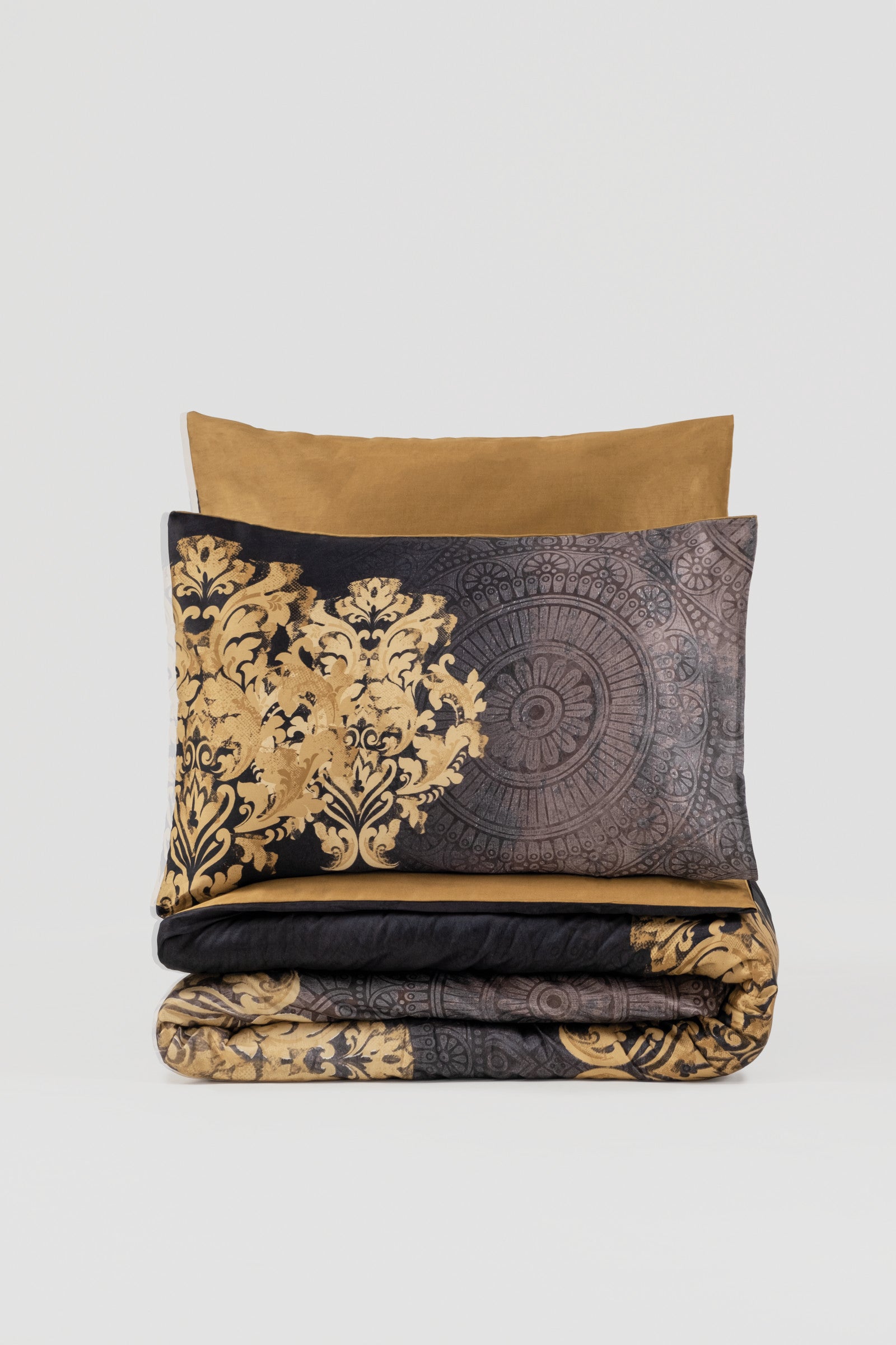 Cotton Box-Saten Çift Kişilik Nevresim Takımı Jadira Bej-Nevresim Takımı-3-Milagron.com