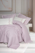 Cotton Box-Serenity Bambu Çift Kişilik Pike Takımı Vaila Lila-Nevresim Takımı-1-Milagron.com